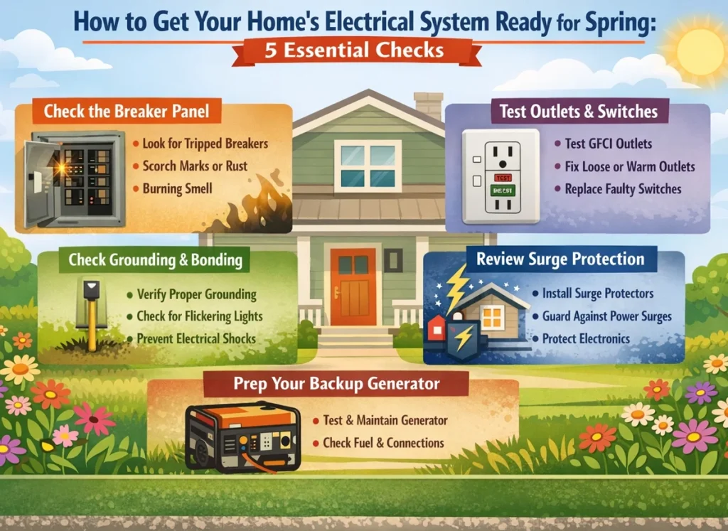 An info graphic, explaining the five tip